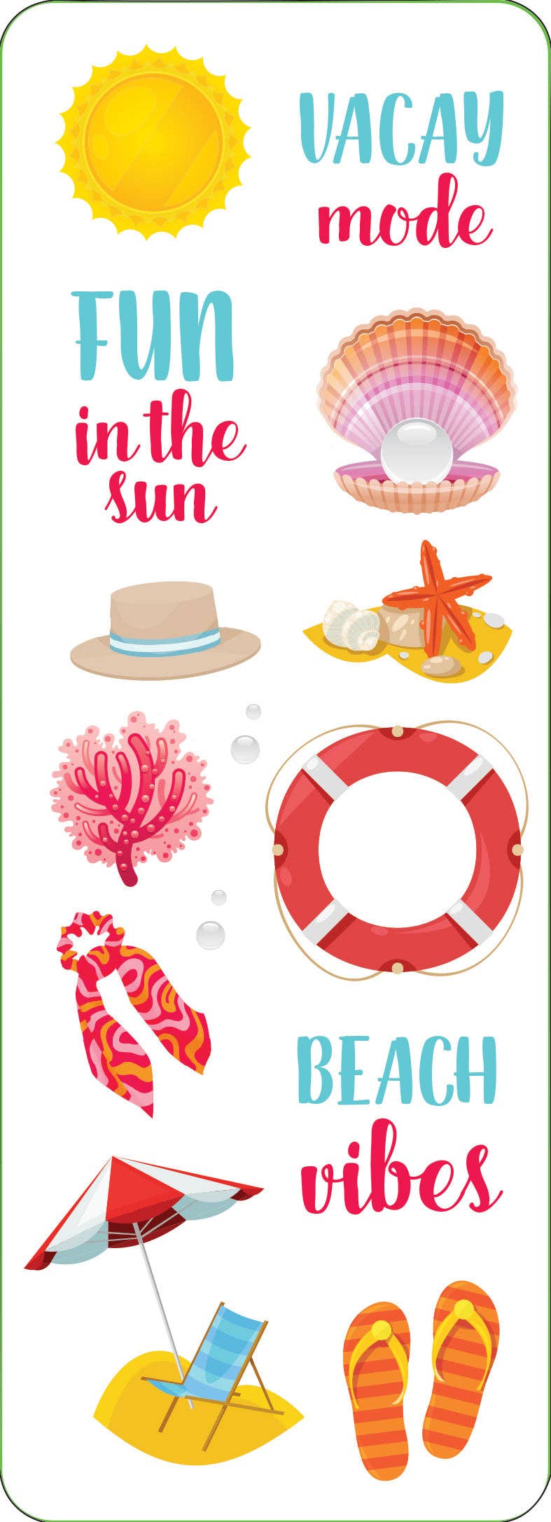Peter Pauper Press - Beach Sticker Set