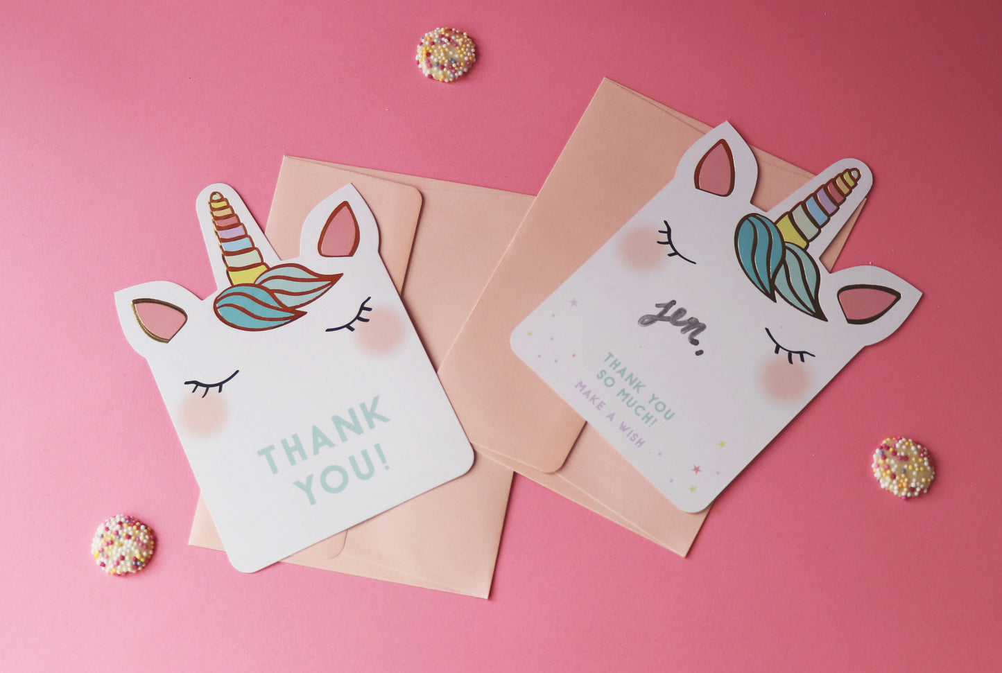 Unicorn Thank You Cards - 8 Pack