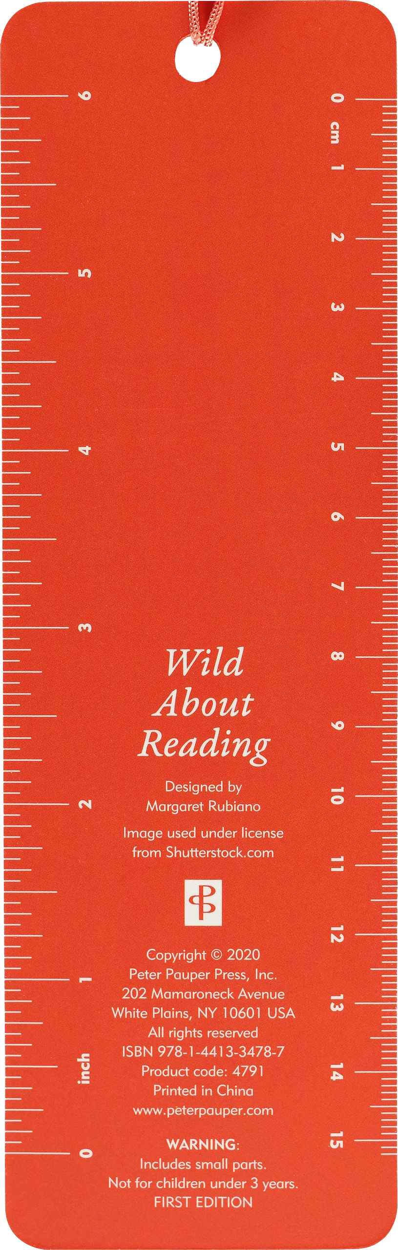 Peter Pauper Press - Wild About Reading Children's Bookmark