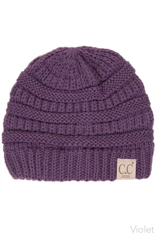 C.C Children Solid Beanie: Sage