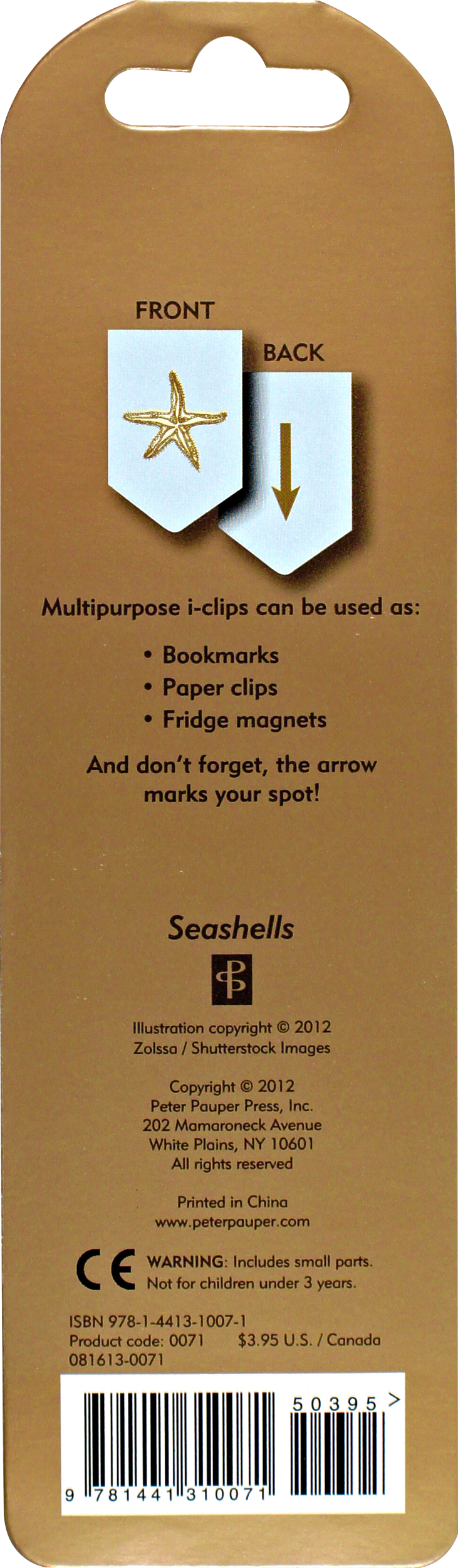 Seashells i-clips Magnetic Page Markers