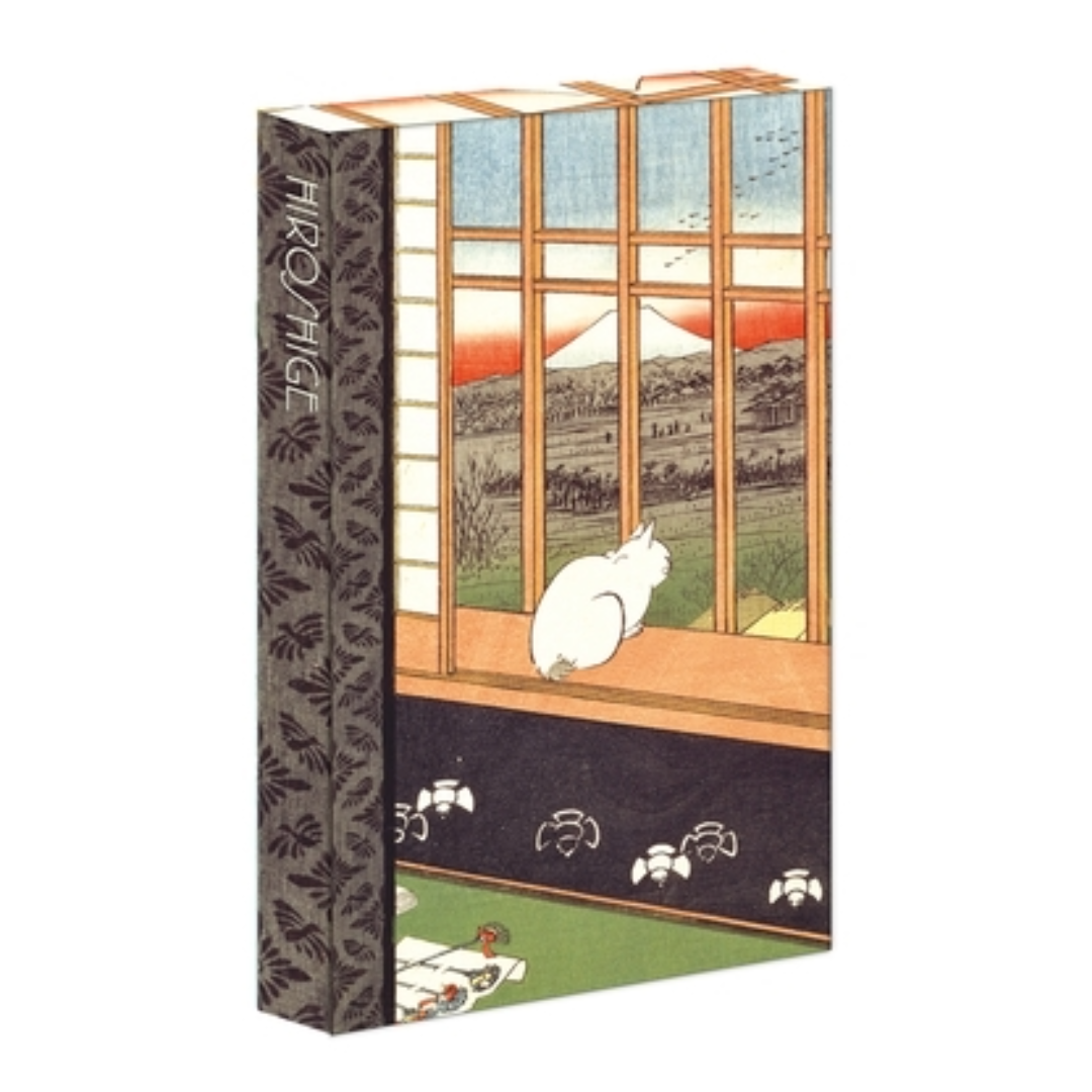 Teneues - 8-Pen Set: Ricefields and Torinomachi Festival by Hiroshige, 8 Ballpoint Pens, Unique Paper Wrapped Barrel, Soft Touch, Sleek Case: Set of 8