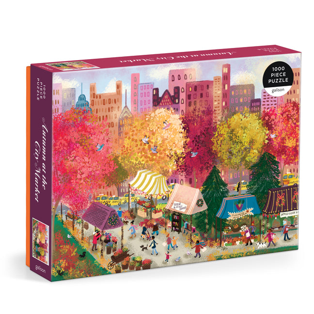 Joy Laforme Autumn at the City Market 1000 Piece Puzzle - Ingram