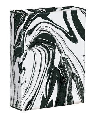 Teneues - Playing Cards: Black and White Marble, Gift Box with Magnetic Closure, 52 Cards, Blue Core Card Stock, Linen Texture: Standard 52 Playing Ca by Teneues