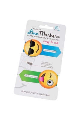 Linemarkers-Crazy & Cool (Magnetic Bookmark) by Thinking Gifts