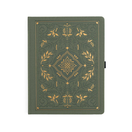 Storybook In Vintage Olive Dot Grid Notebook: Dot Grid / LS: 160 Pages