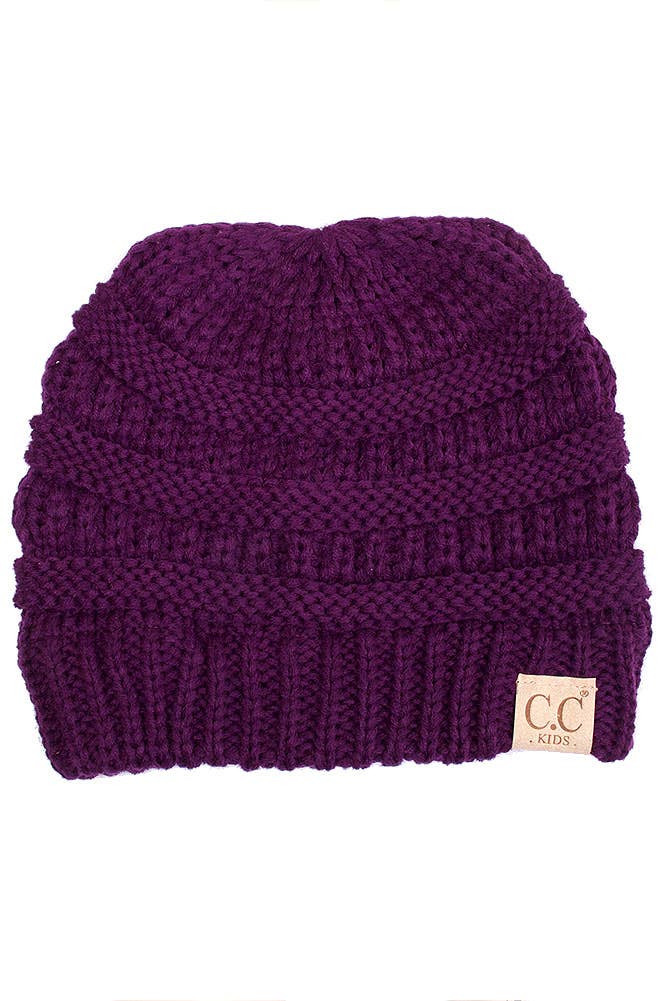 C.C Children Solid Beanie: Sage