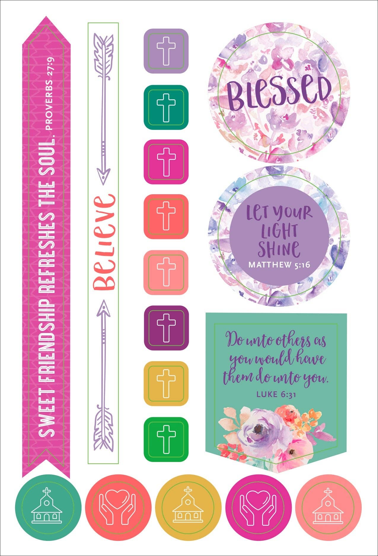 Peter Pauper Press - Essentials Faith Planner Stickers