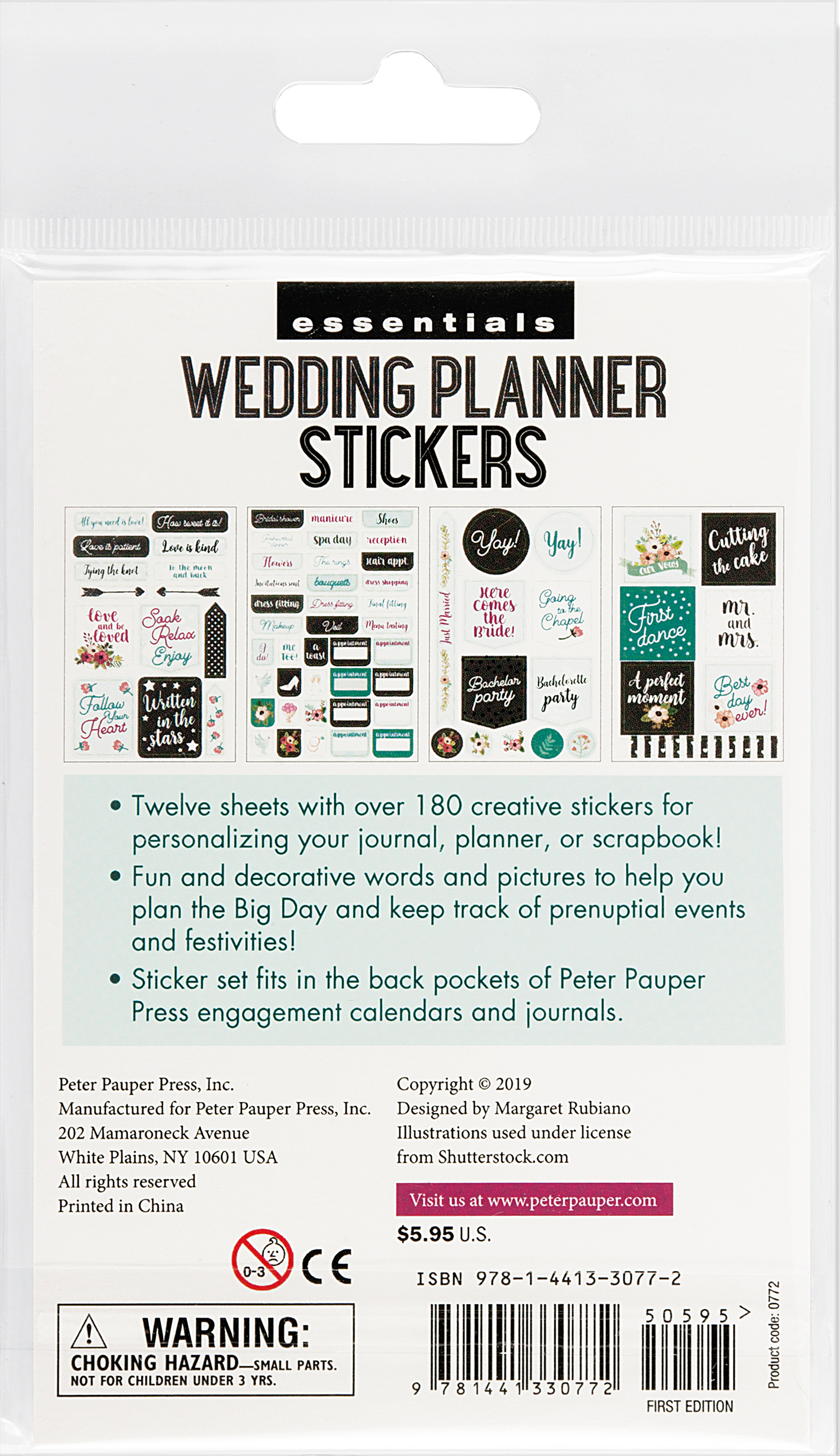 Peter Pauper Press - Essentials Wedding Planner Stickers