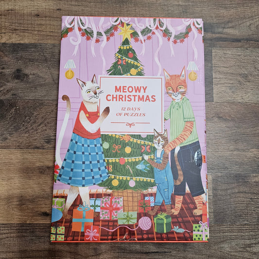 Meowy Christmas 12 Days of Puzzles 500 Piece Countdown