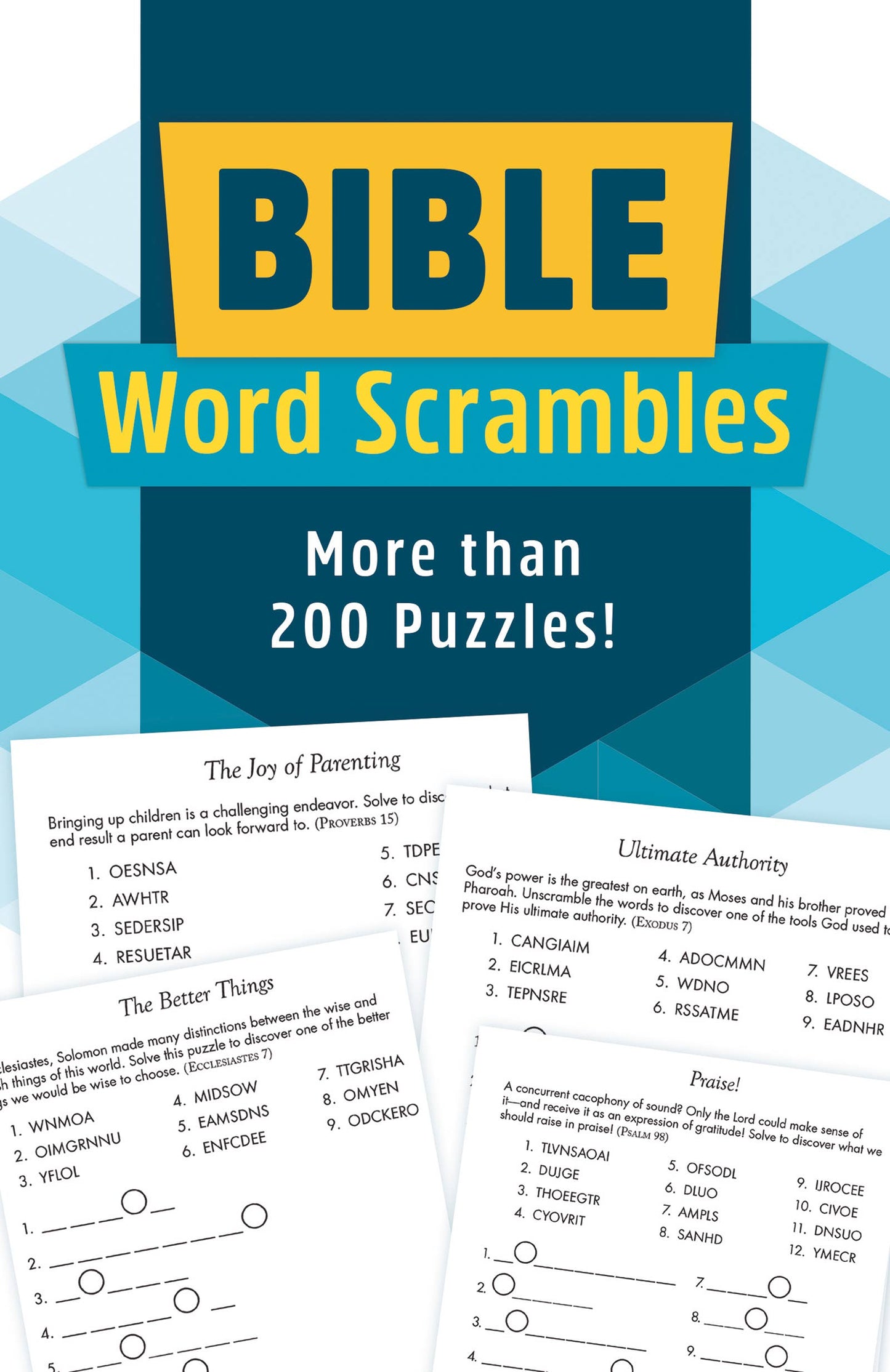 Bible Word Scrambles : More Than 200 Puzzles!