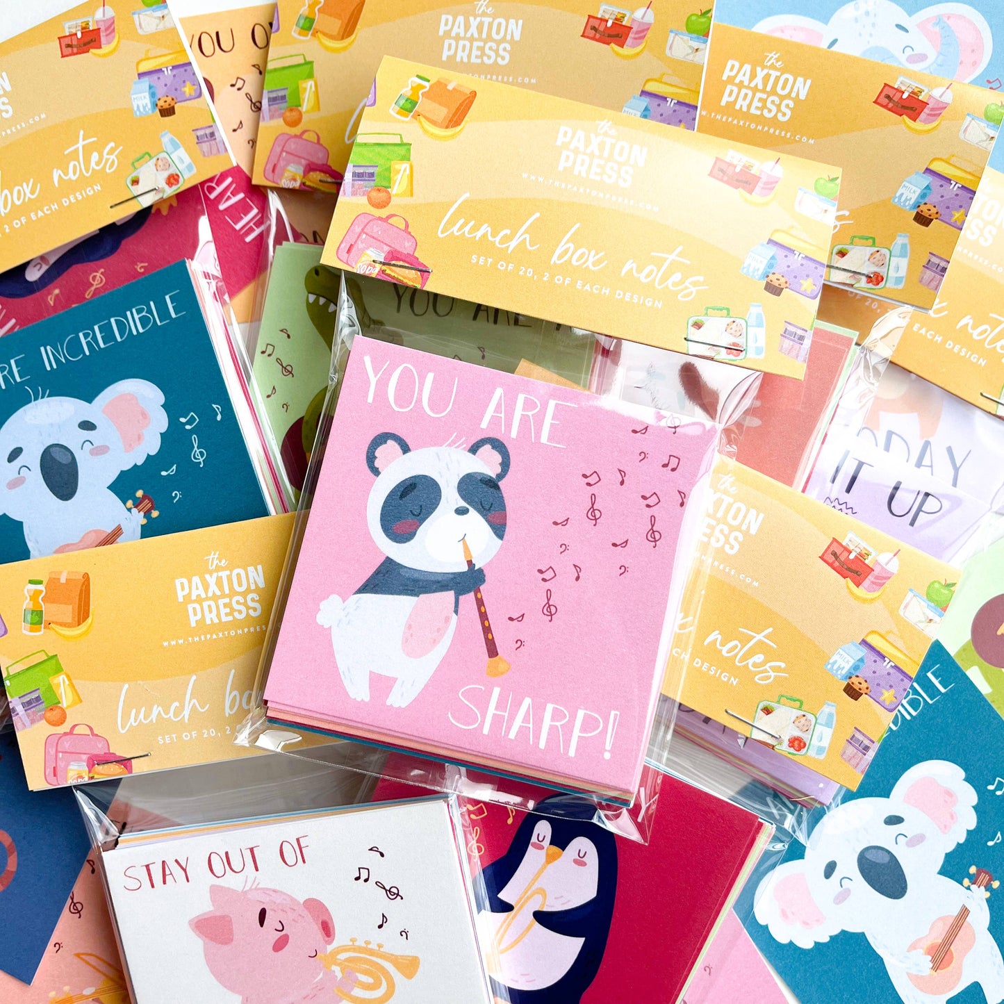 The Paxton Press - Lunch Box Notes - Musical Animals