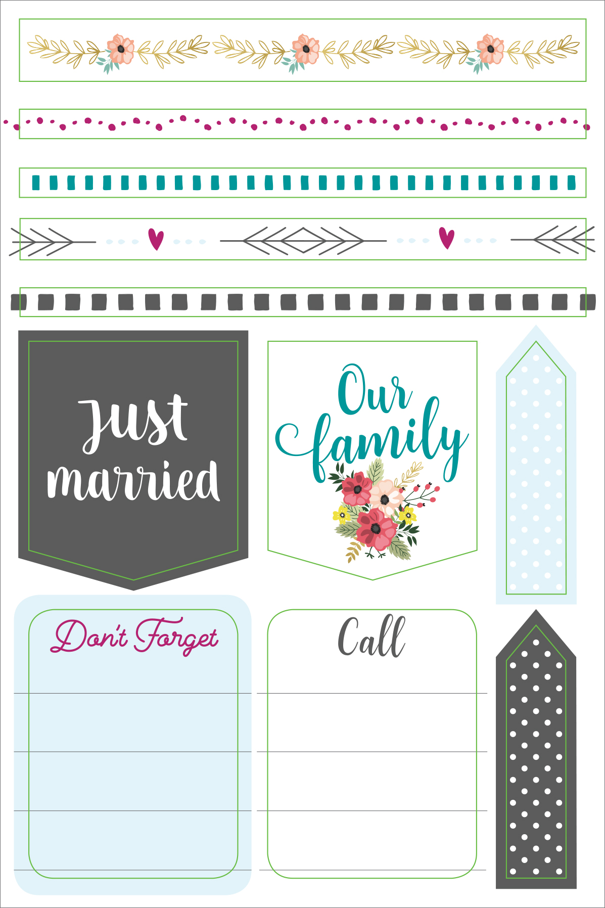 Peter Pauper Press - Essentials Wedding Planner Stickers