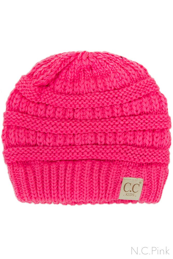 C.C Children Solid Beanie: Sage