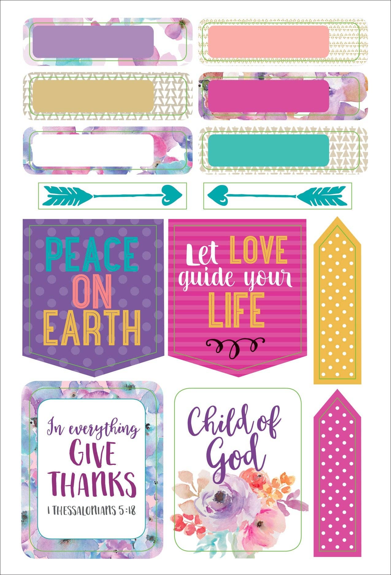 Peter Pauper Press - Essentials Faith Planner Stickers