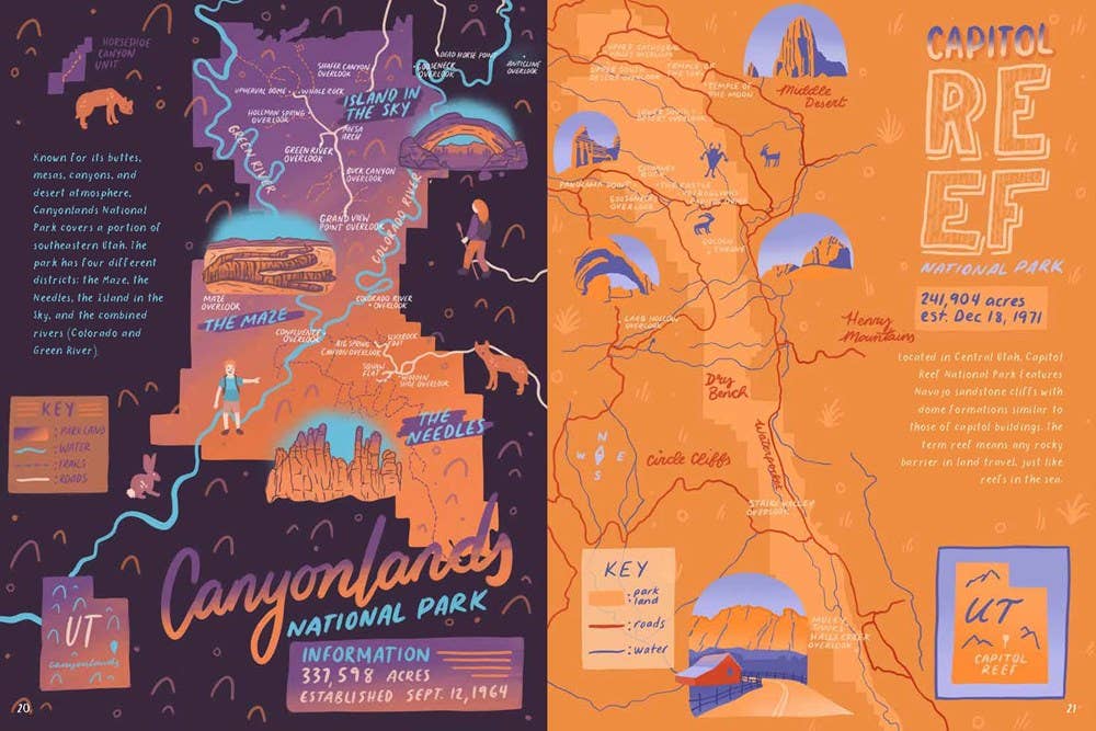 Gibbs Smith - National Parks Maps: Illustrated Maps of 62 National Parks