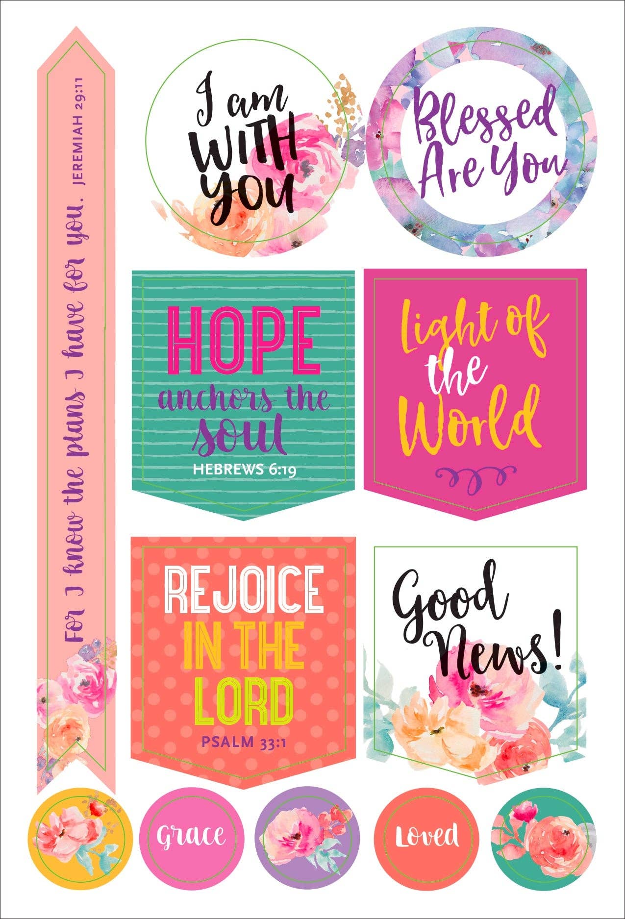 Peter Pauper Press - Essentials Faith Planner Stickers