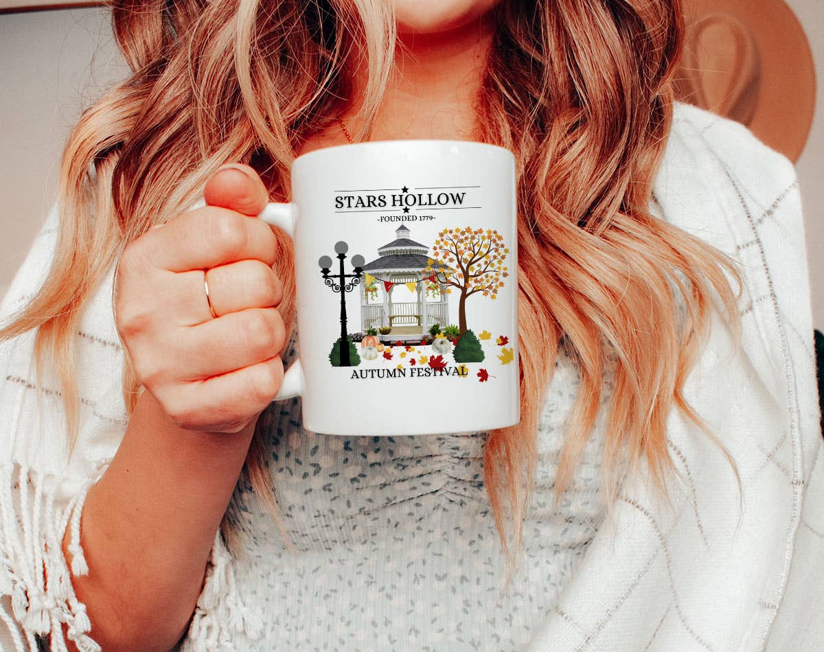 Star Hollow - Fall TV Gillmore Inspired Coffee Mug KTJ07: 11oz White