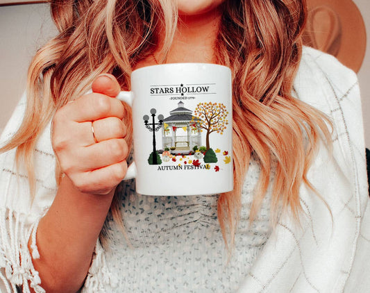 Star Hollow - Fall TV Gillmore Inspired Coffee Mug KTJ07: 11oz White