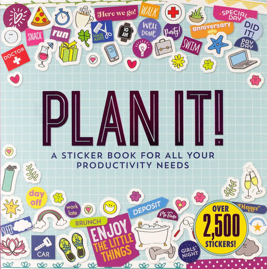 Peter Pauper Press - Plan It! A Sticker Book for All Your Productivity Needs