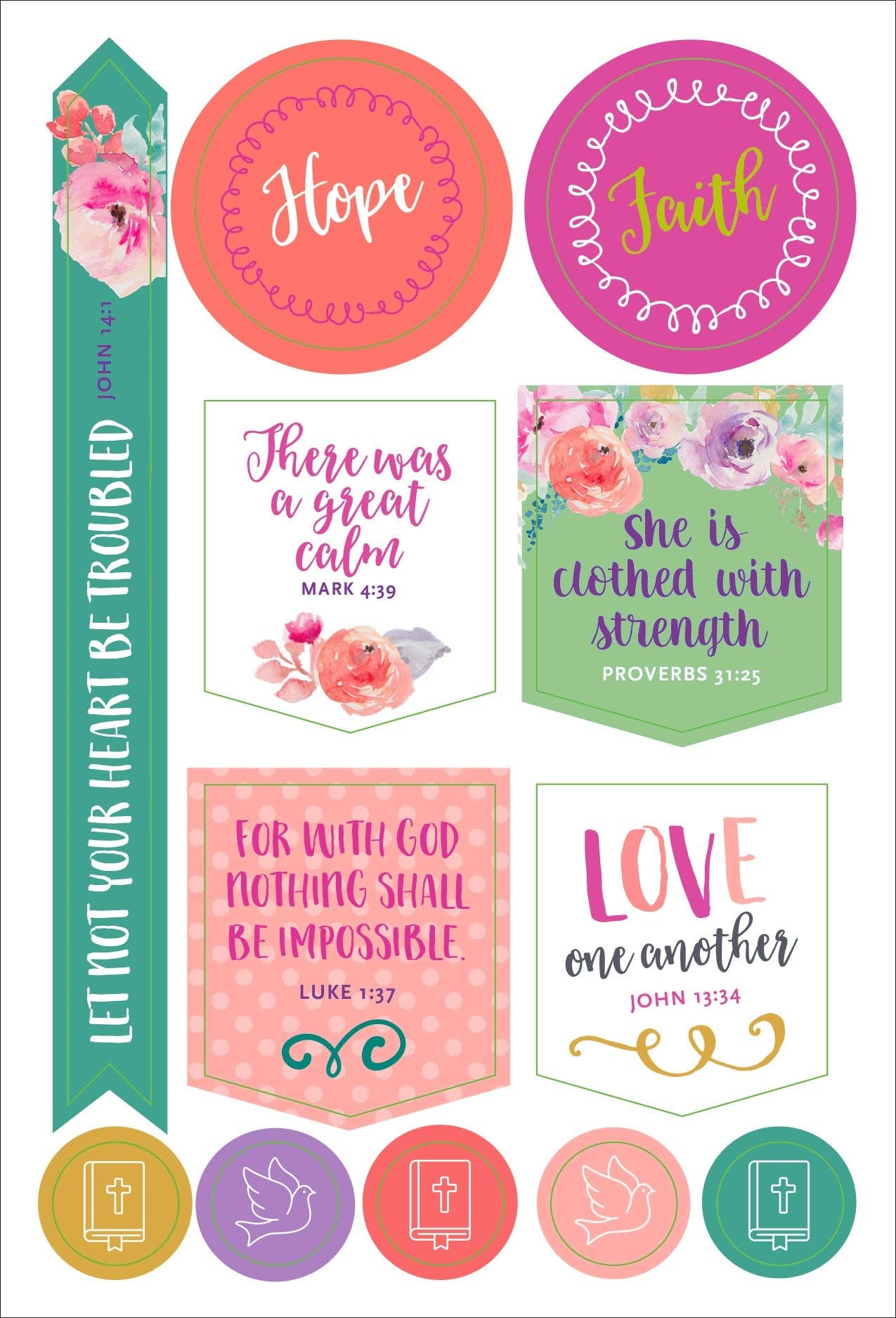 Peter Pauper Press - Essentials Faith Planner Stickers