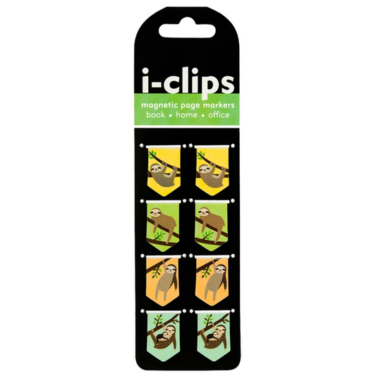 Peter Pauper Press - Sloths i-Clips Magnetic Page Markers