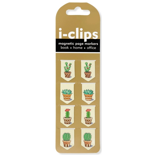 Peter Pauper Press - Succulents i-clips Magnetic Page Markers