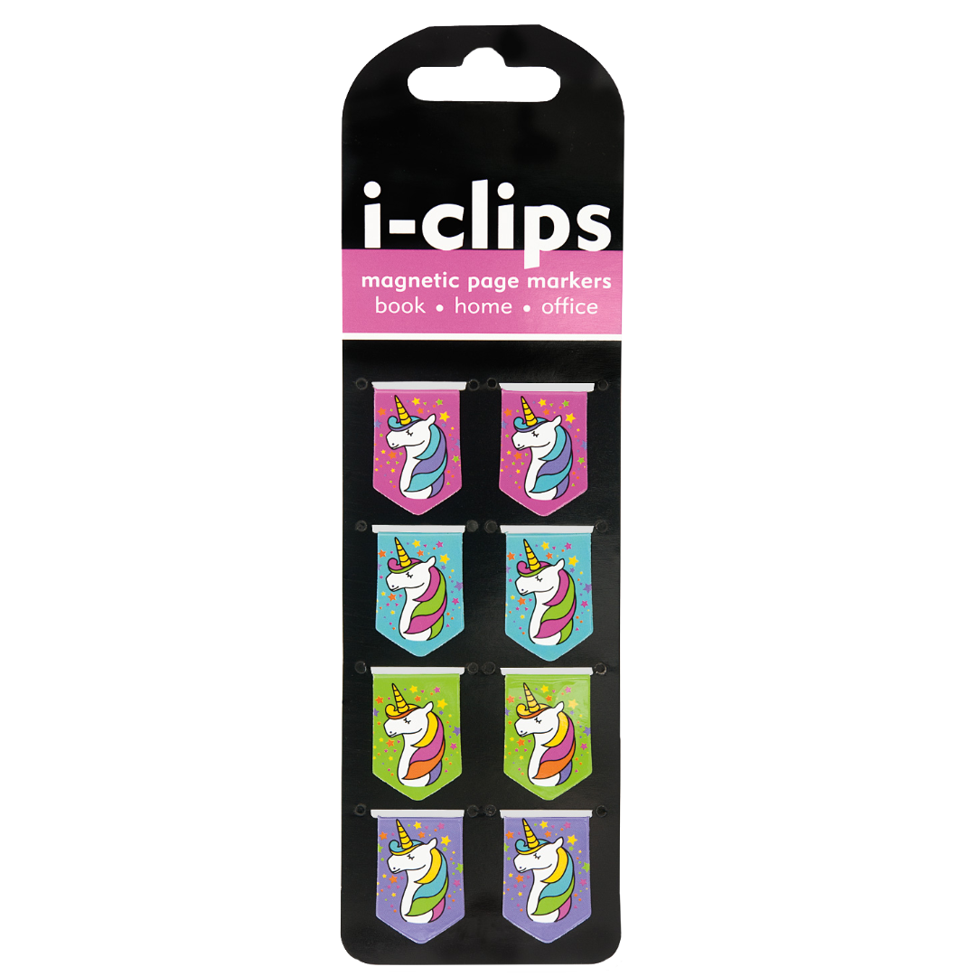 Peter Pauper Press - Unicorns i-clips Magnetic Page Markers