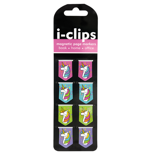 Peter Pauper Press - Unicorns i-clips Magnetic Page Markers