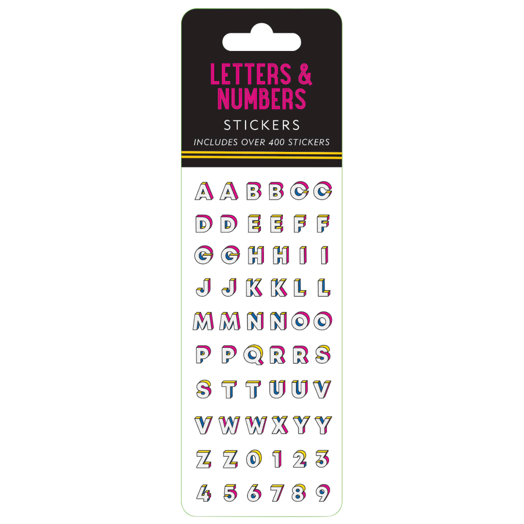 Peter Pauper Press - Letters & Numbers Sticker Set