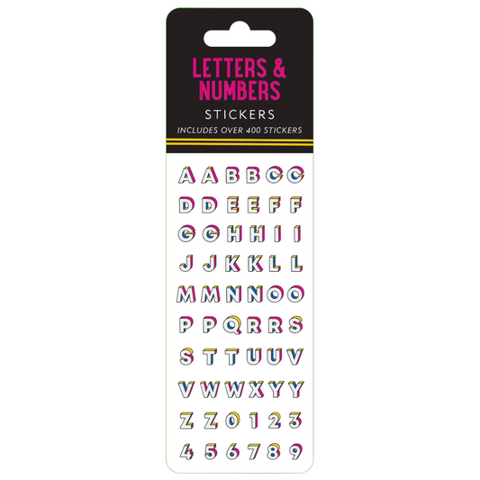 Peter Pauper Press - Letters & Numbers Sticker Set
