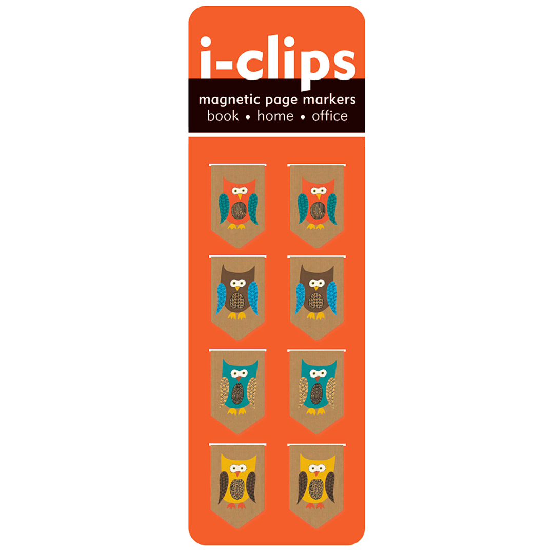 Peter Pauper Press - Owls i-Clip Magnetic Page Markers