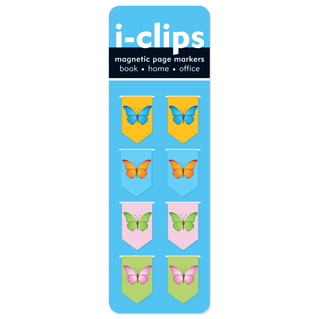 Peter Pauper Press - Butterflies i-clips Magnetic Page Markers