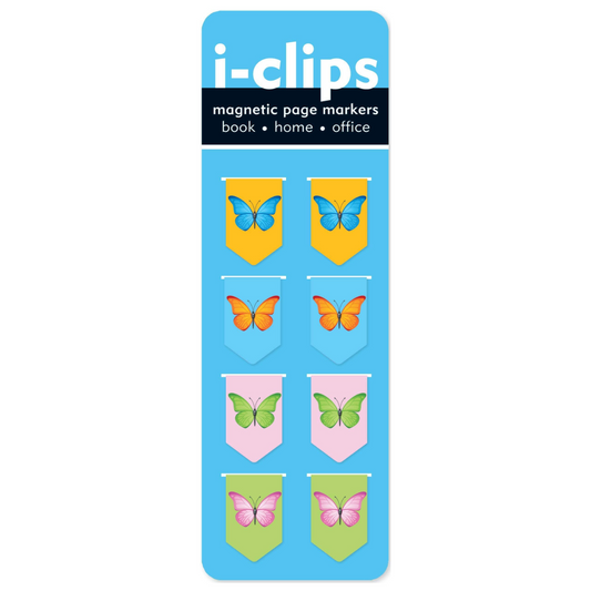 Peter Pauper Press - Butterflies i-clips Magnetic Page Markers
