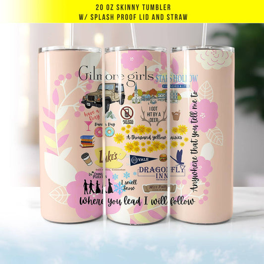 Gilmore Girls Inspired 20oz Skinny Tumbler
