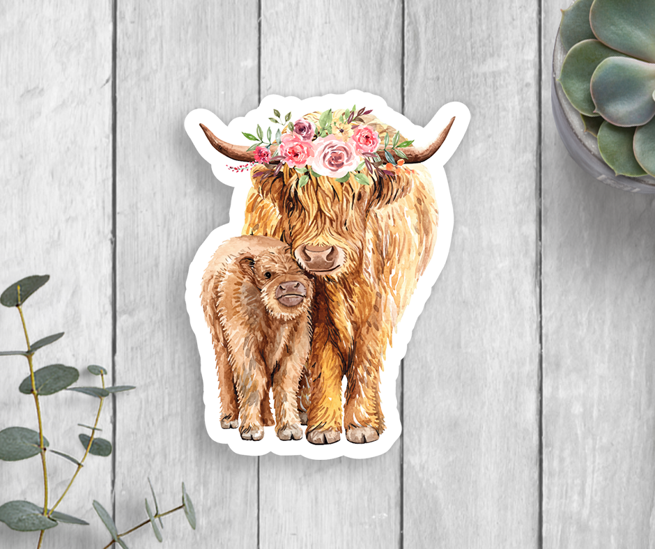 Expression Design Co - Cow & Calf Vinyl Sticker