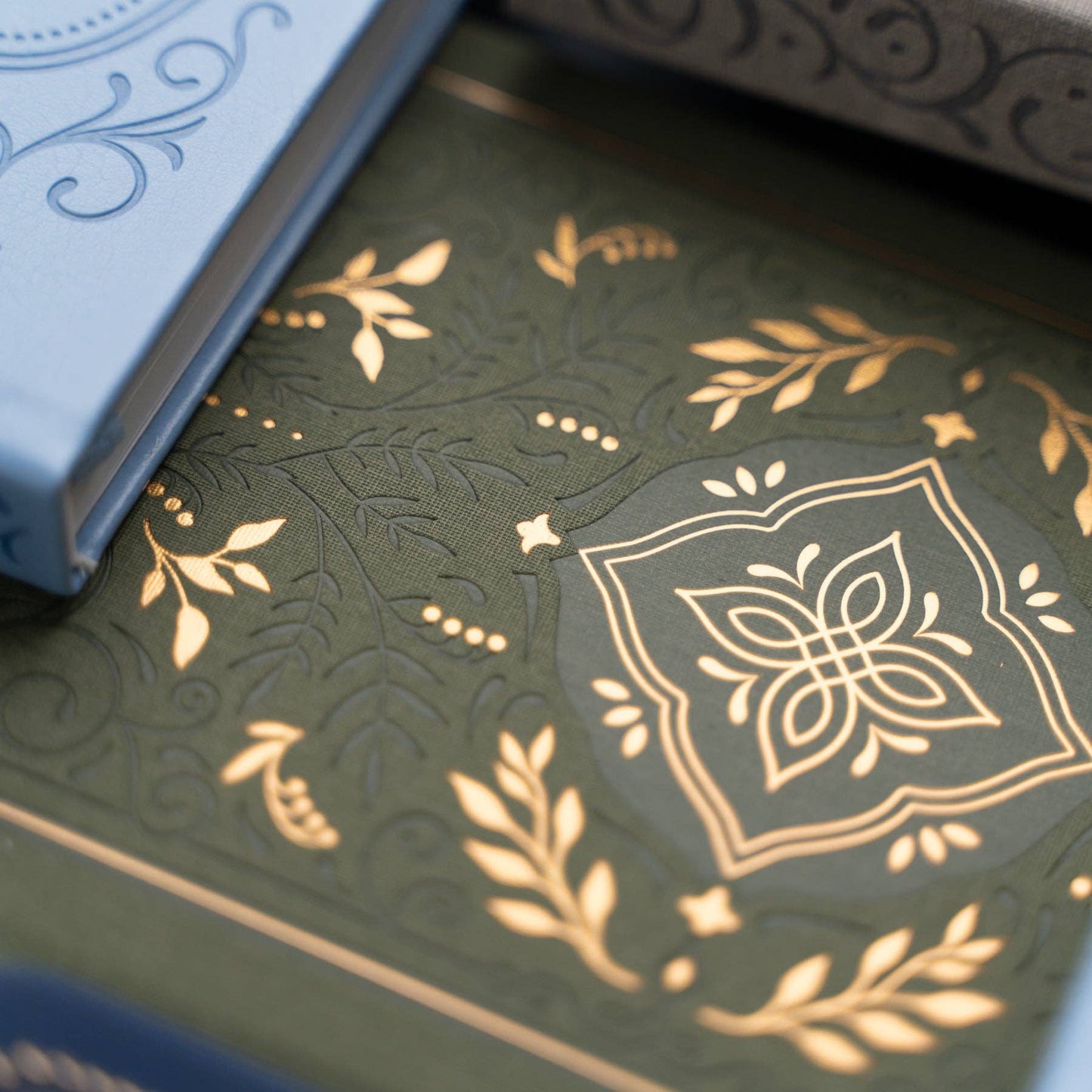 Storybook In Vintage Olive Dot Grid Notebook: Dot Grid / LS: 160 Pages