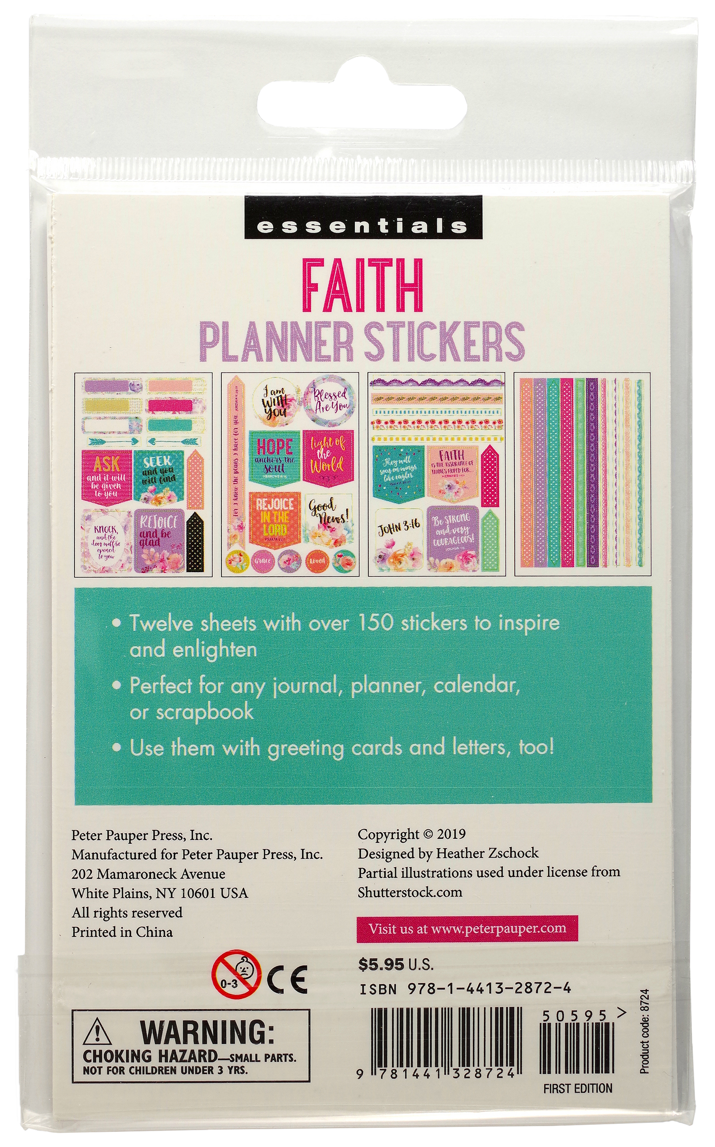 Peter Pauper Press - Essentials Faith Planner Stickers