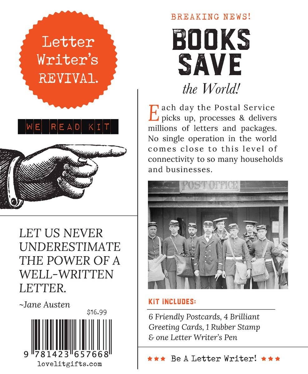 Gibbs Smith - We Read Letter Writer's Revival Kit