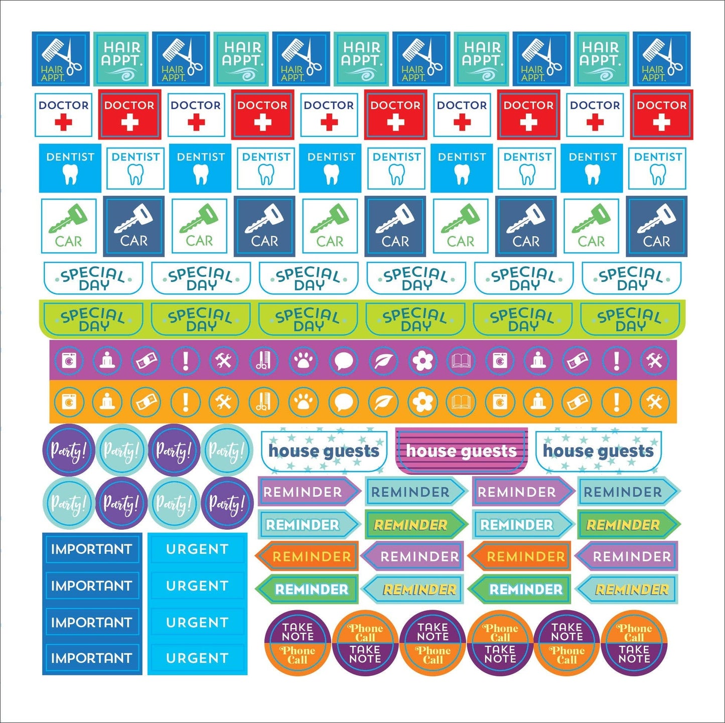 Peter Pauper Press - Plan It! A Sticker Book for All Your Productivity Needs