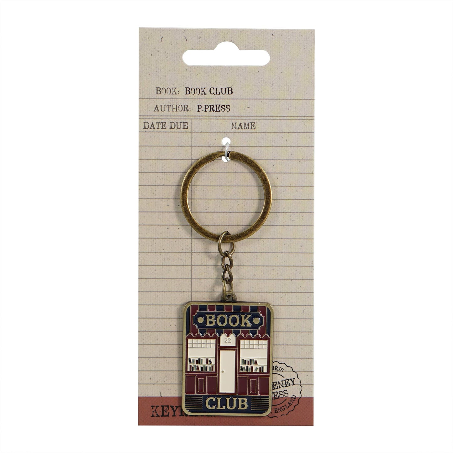 Metal Keyring – Book Club