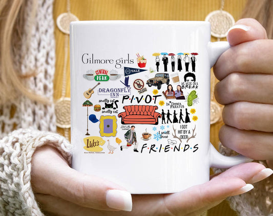 Gilmore Girls Friends Mashup - Star Hollow Coffee Mug: 11oz White