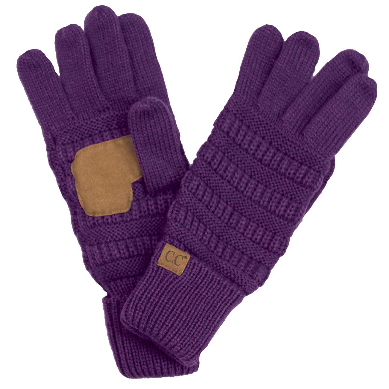 Hana - C.C Knitted Touch Screen Compatible Gloves: Dark Melange Gray