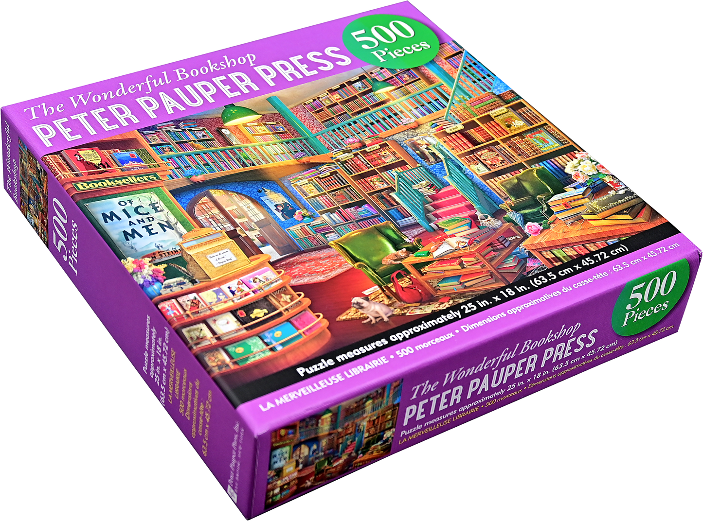 Peter Pauper Press - The Wonderful Bookshop 500 Piece Jigsaw Puzzle