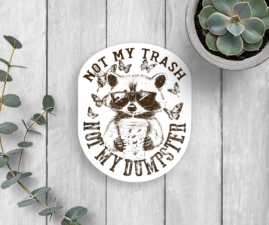 Expression Design Co - Trash Dumpster Vinyl Sticker