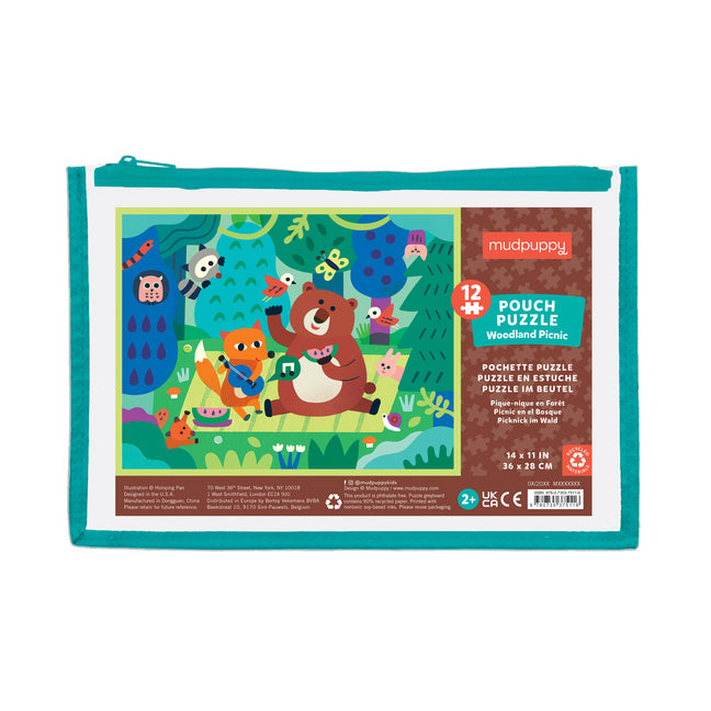 Woodland Picnic 12 Piece Pouch Puzzle - Ingram