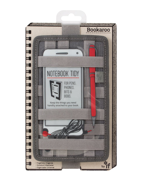 Bookaroo Notebook Tidy Charcoal - Ingram