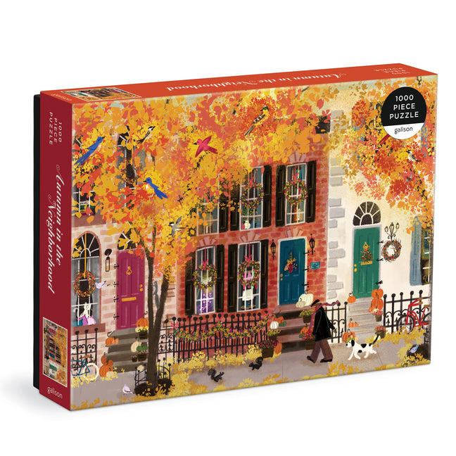 Autumn in the Neighborhood 1000 Piece Puzzle - Ingram