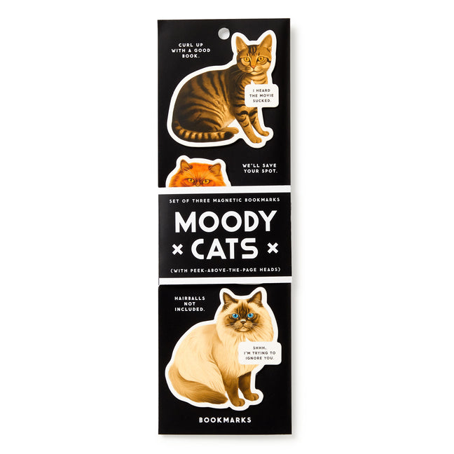 Moody Cats Magnetic Bookmark Set - Ingram