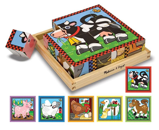 Farm Cube Puzzle - 16 Pieces - Ingram